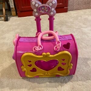 Disney Pink and Gold Minnie Mouse/Daisy Pet Stuffie Carrier